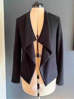 Majestic Filatures French Terry Draped Moto Jacket